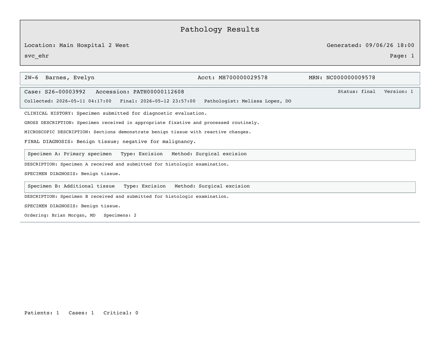 Pathology Results PDF